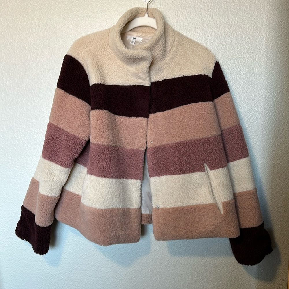 70s inspired fuzzy jacket